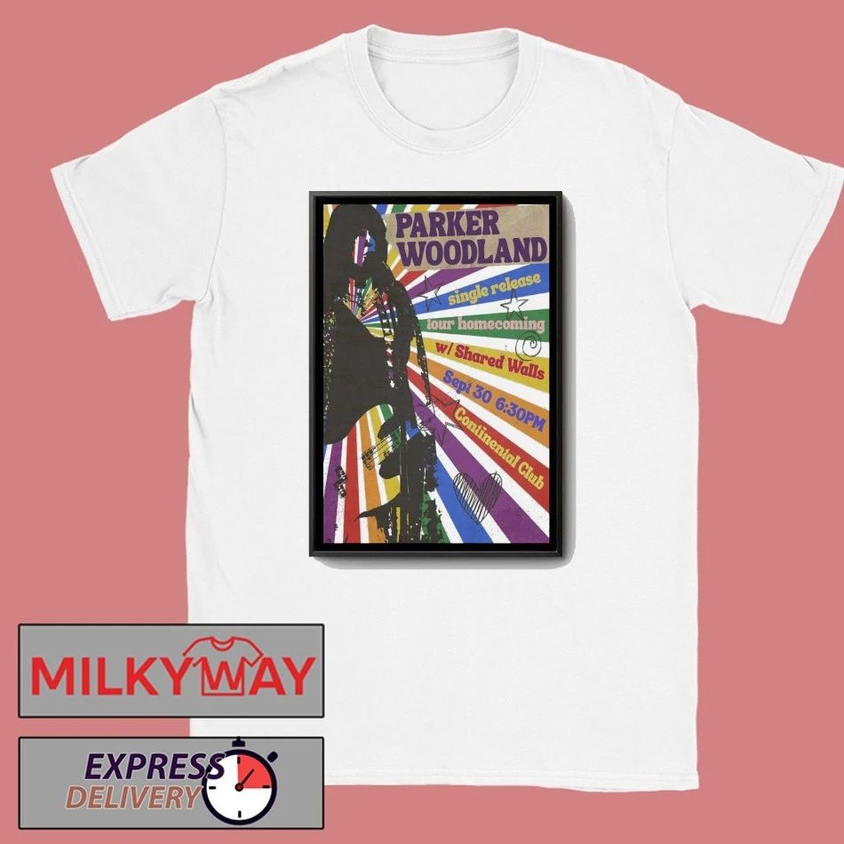 Parker Woodland Continental Club Austin Sept 30 2025 Poster shirt