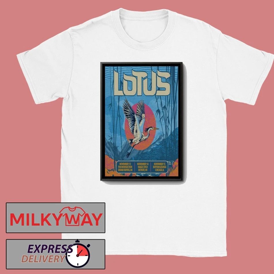 Lotus Fall Tour 2025 Michigan & Chicago Poster shirt