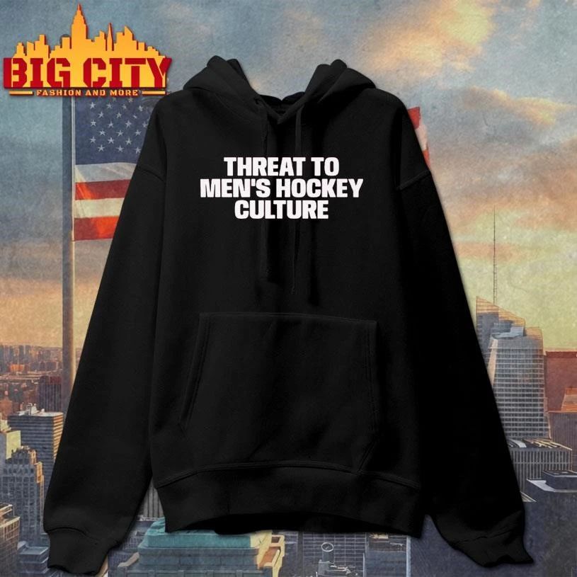 Threat to Men s Hockey Culture Graphic Shirt