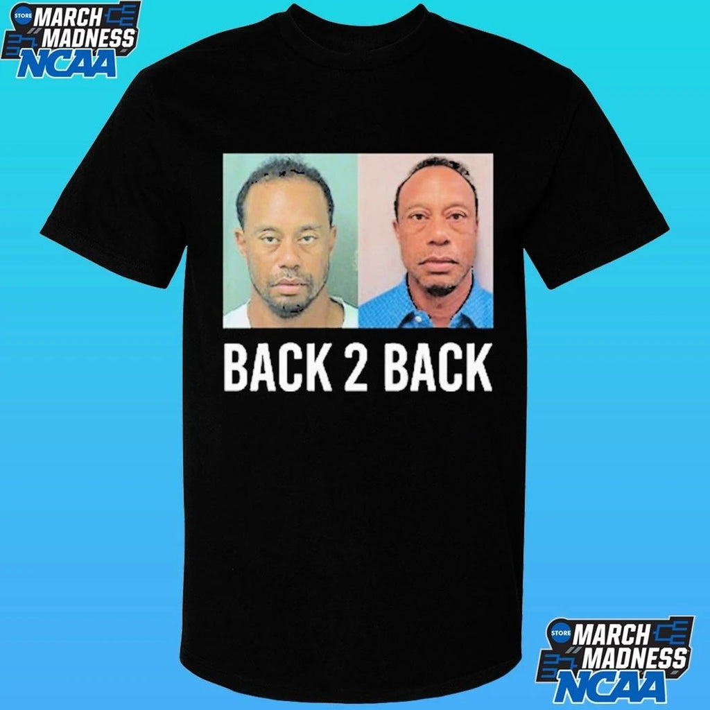Tiger Woods Back 2 Back Mugshot Shirt