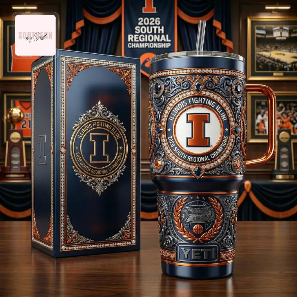Illinois Fighting Illini 2026 South Regional Champions Yeti Handled Tumbler