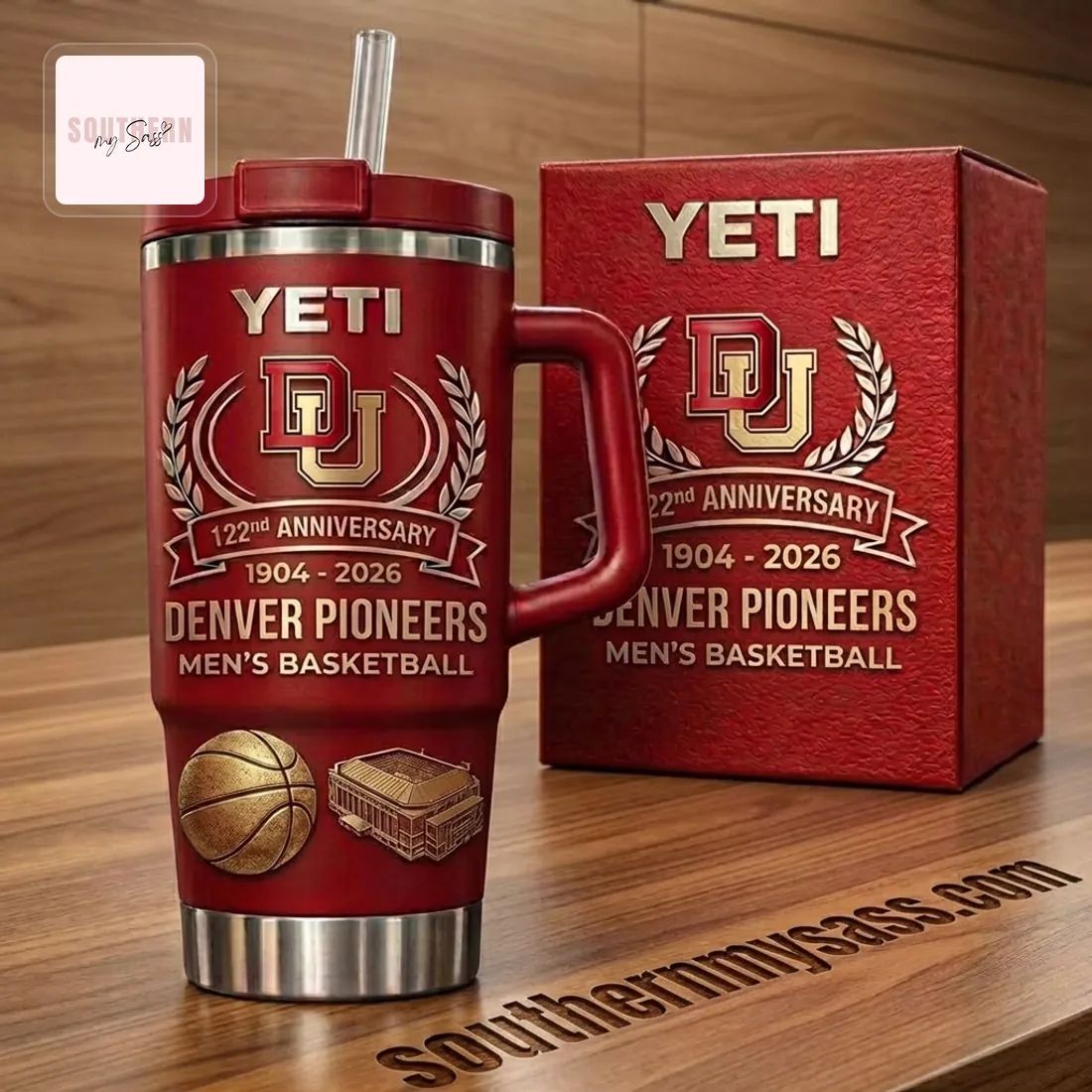 Denver Pioneers Men’s Basketball 122nd Anniversary YETI Tumbler