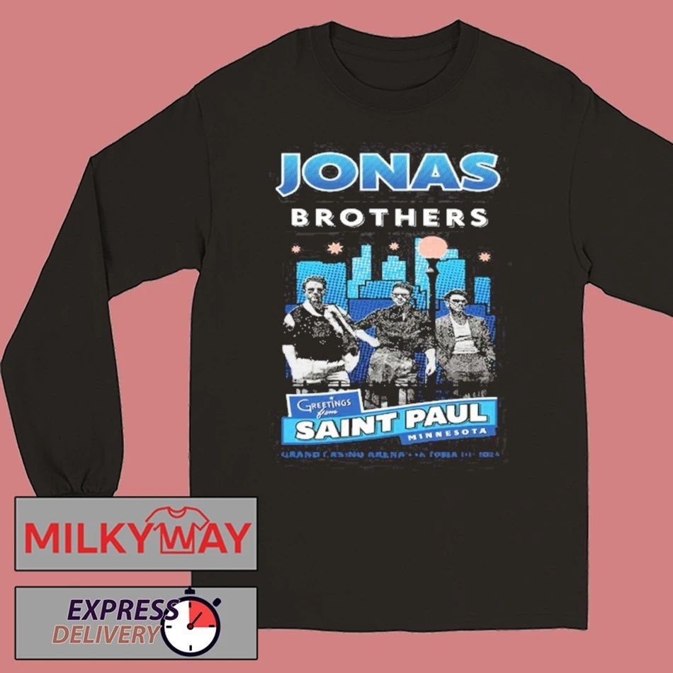 Jonas Brothers Setlist at Grand Casino Arena, St. Paul Oct 10 2025 shirt