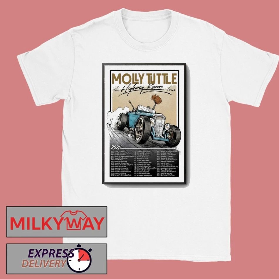 Molly Tuttle The The Highway Knows Tour 2025 Poster shirt