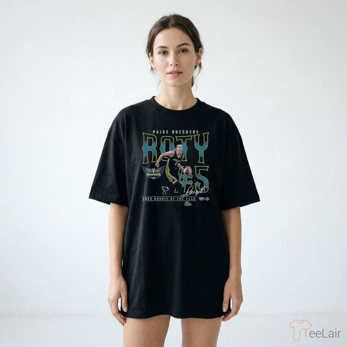 Paige Bueckers Dallas Wings 2025 ROTY WHT Shirt