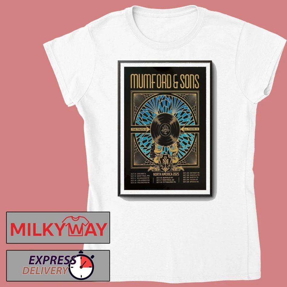 Mumford & Sons Saint Paul, MN Oct 9, 2025 Grand Casino Arena Poster shirt