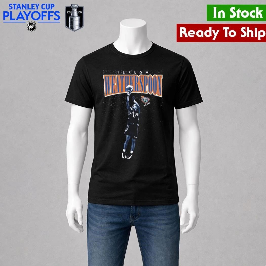 Teresa Weatherspoon New York Liberty Mitchell & Ness Court Origins Player Boyfriend Shirt