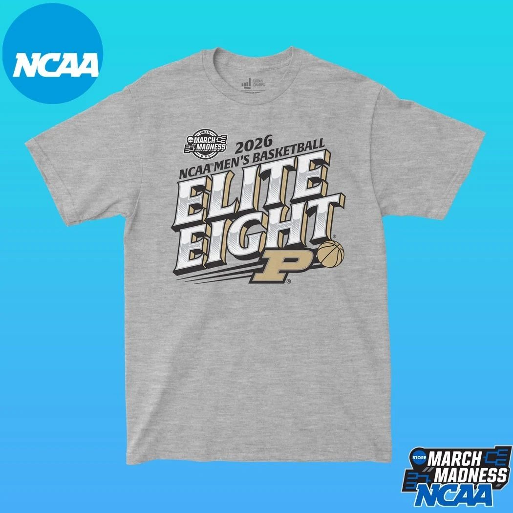 Purdue Boilermakers 2026 NCAA Men’s Basketball Tournament March Madness Elite Eight T-Shirts