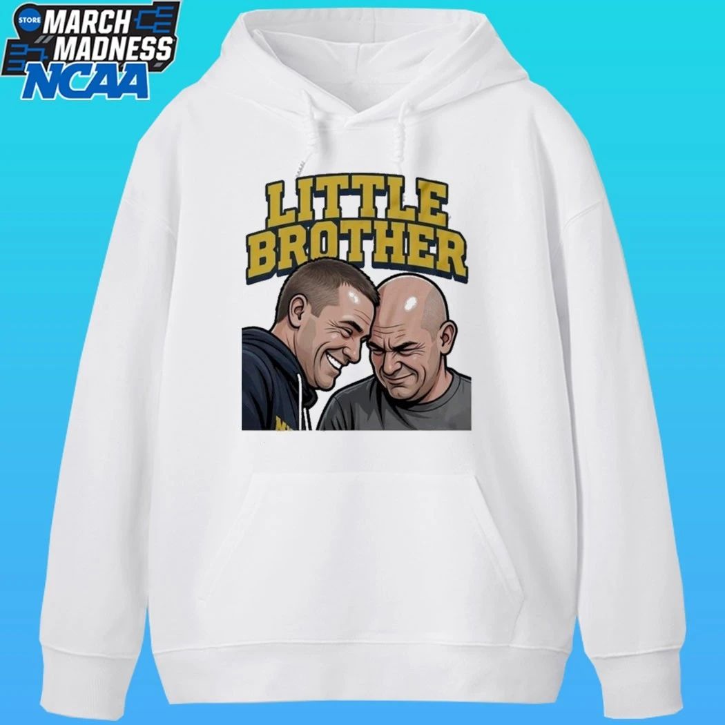 Michigan Wolverines Vs Uconn Huskies Dusty May And Dan Hurley Funny Little Brother Shirt