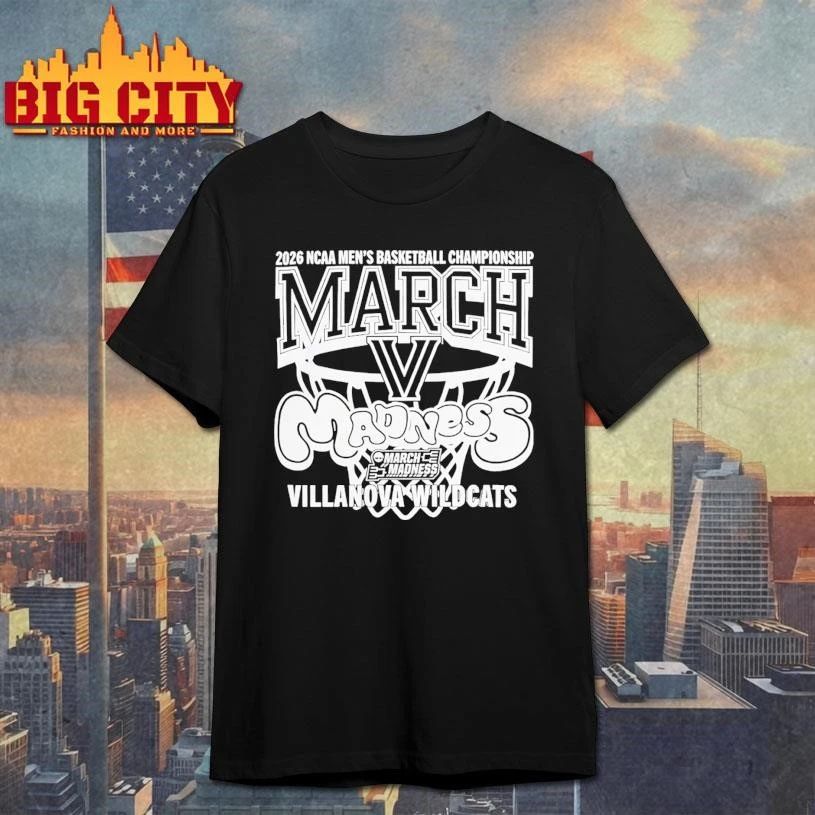 Villanova Wildcats 2026 NCAA Men’s Championship March Madness College Basketball Shirt