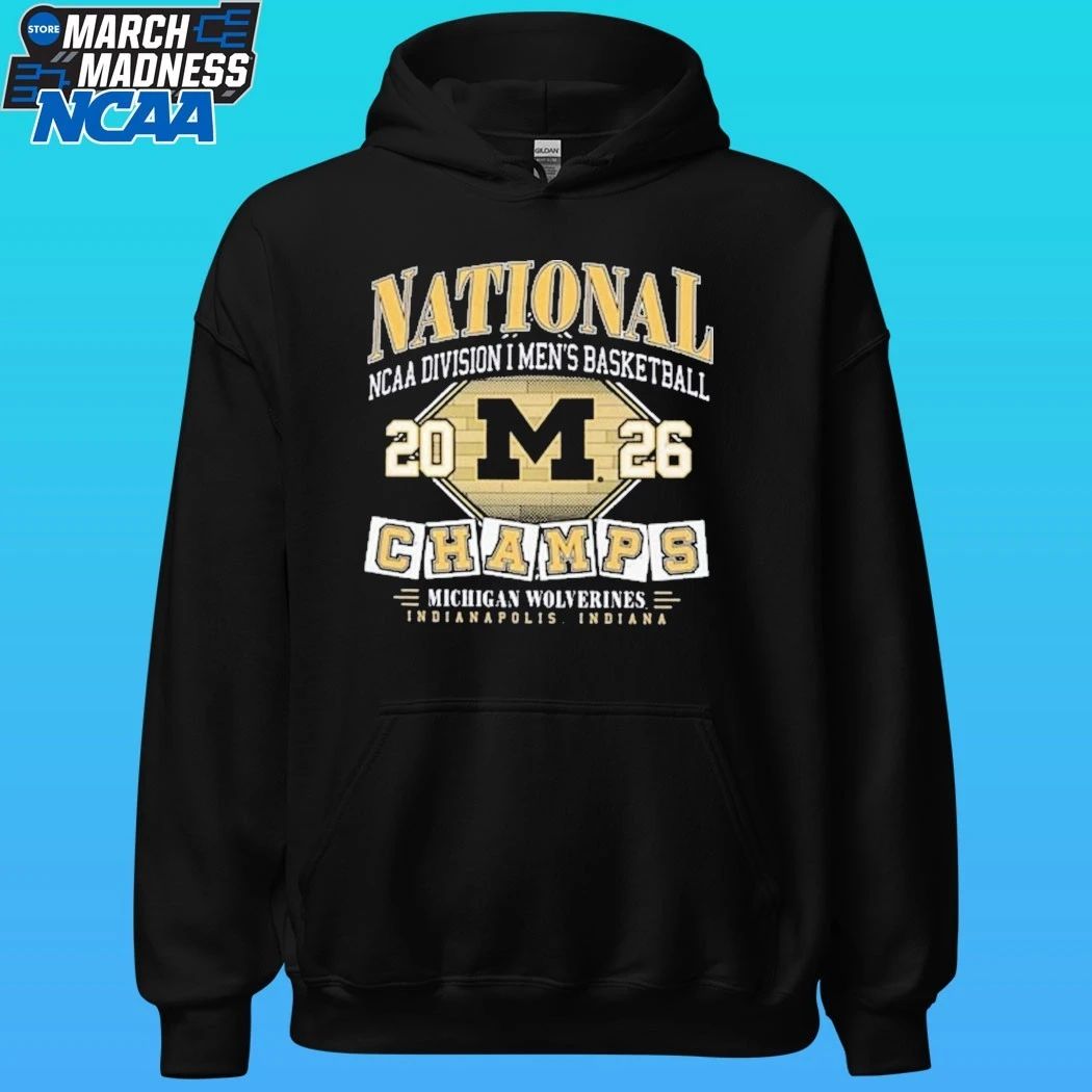 Michigan Wolverines 2026 Men’s Basketball National Champions Hardwood Shirt