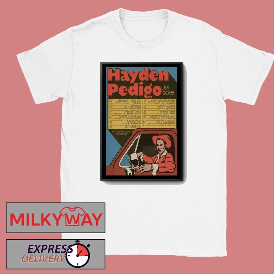 Hayden Pedigo USA 2025 Tour Poster shirt