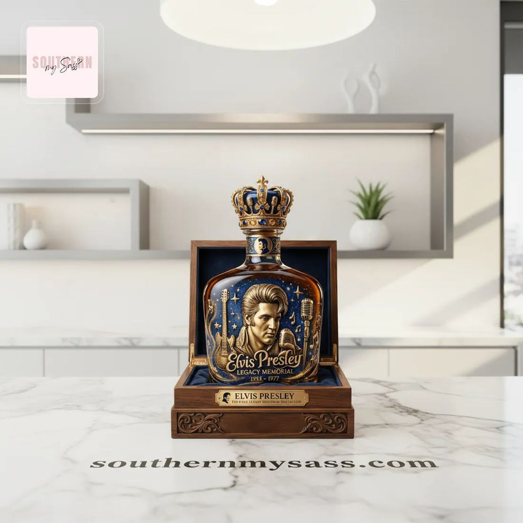 Elvis Presley Legacy Memorial 1935-1977 Whiskey Bottle
