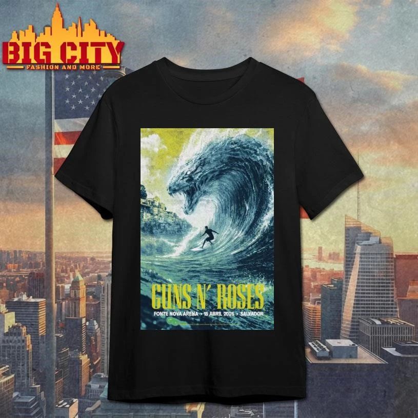 Guns N Roses Apr 15 2026 Salvador Tour Poster Shirt