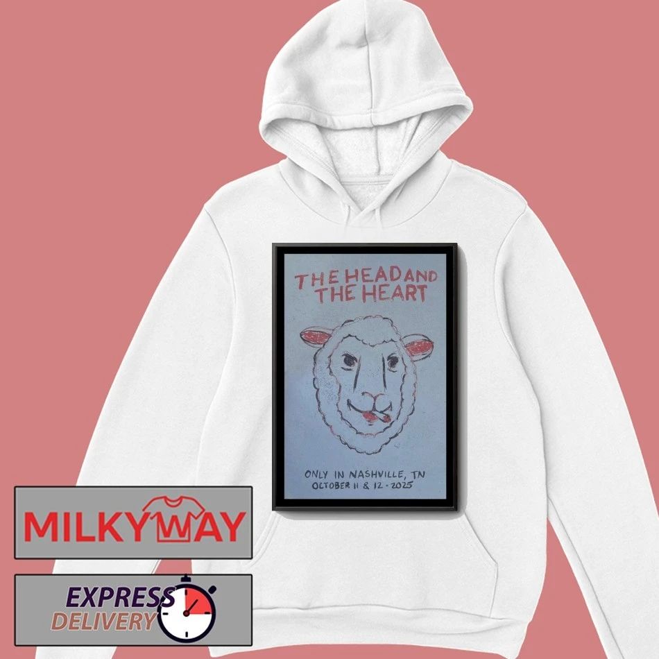 Poster The Head And The Heart Show in Nashville, TN 10.11.2025 shirt