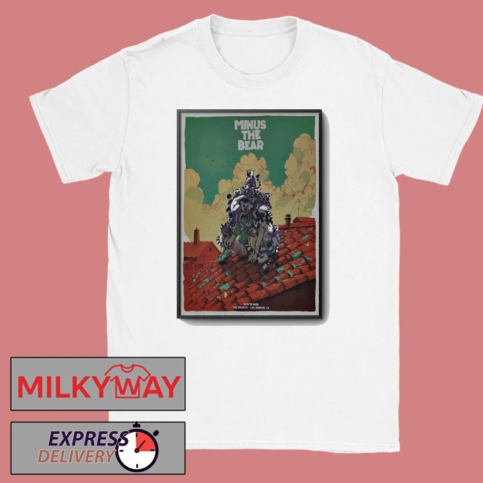 Minus The Bear Los Angeles CA, October 11-12 2025 Poster shirt