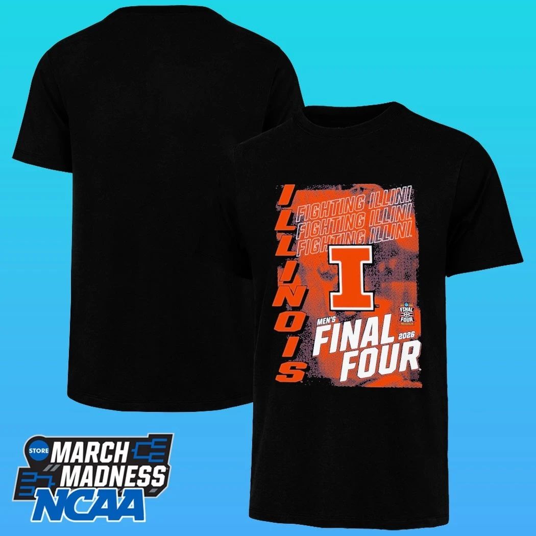 Illinois Fighting Illini Outerstuff Youth 2026 Ncaa Men’s Basketball Tournament March Madness Final Four Shirt