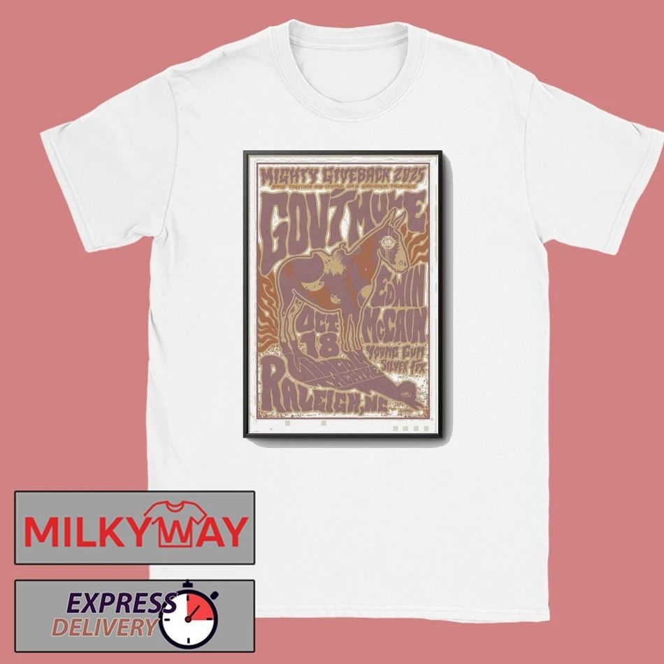 Gov’t Mule 10.18.2025 Lincoln Theatre Outdoor Stage in Raleigh NC Poster shirt