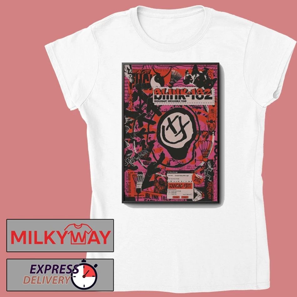 Blink 182 September 27 2025 In Kansas City, MO Tour Poster shirt