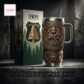 Smokey Bear U.S. Forest Service Commemorative 40oz Embossed Tumbler with Handle