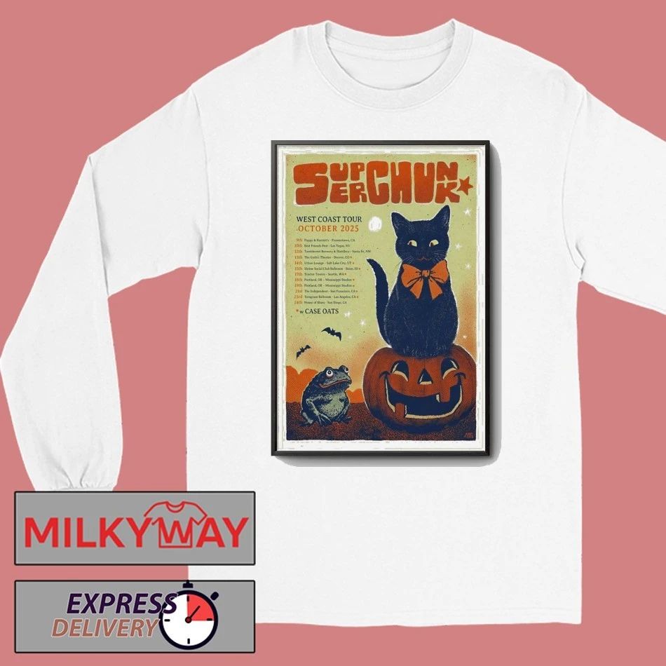 SuperChunk West Coast Tour October 2025 Poster shirt