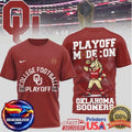 Oklahoma Sooners 2025 2026 College Football Playoff Mode On Two Sided Shirt