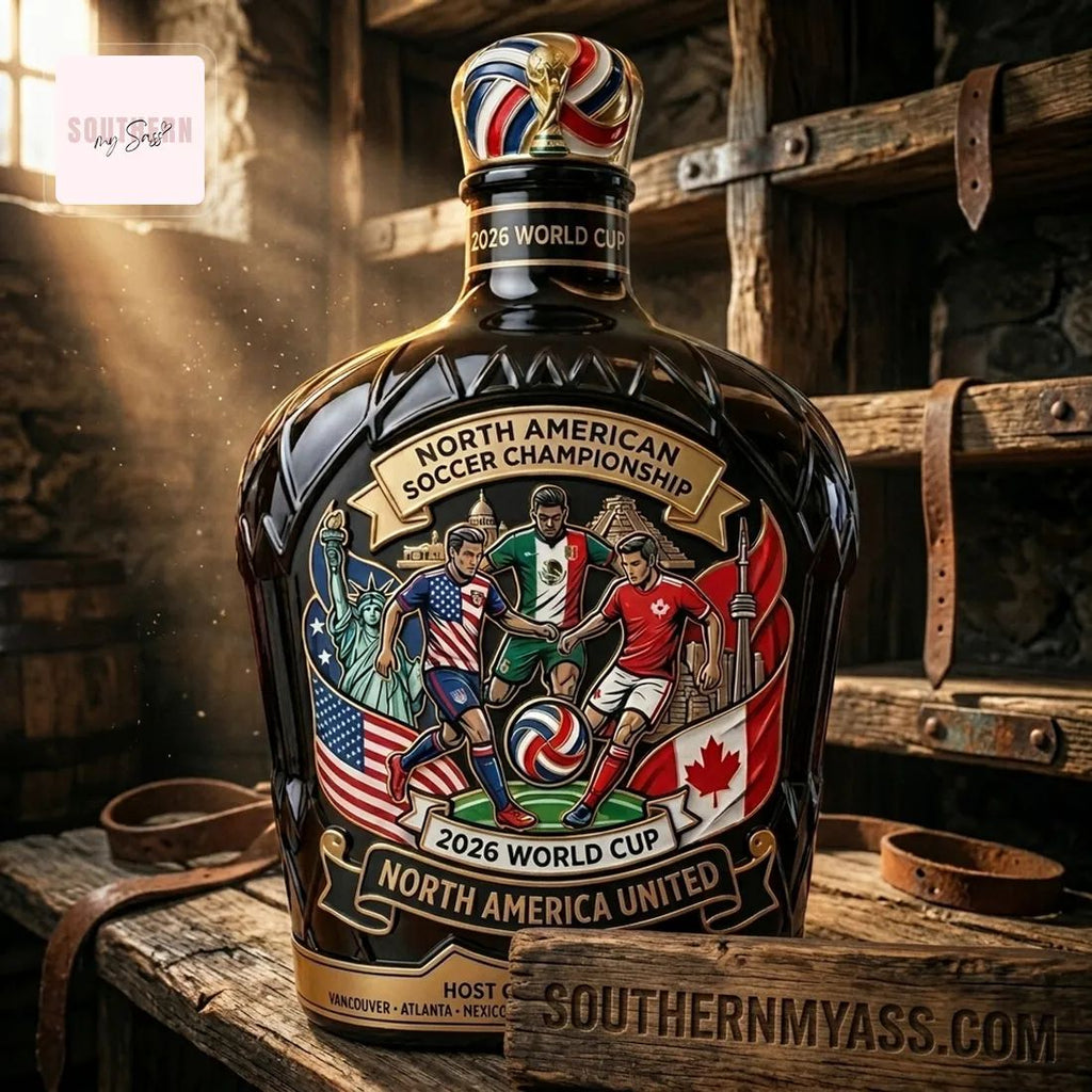 2026 World Cup North American Soccer Championship Limited Edition Whiskey Bottle
