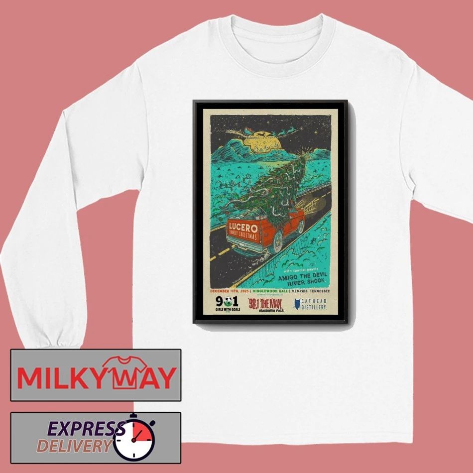 Lucero Tour Memphis, TN 2025 Poster shirt