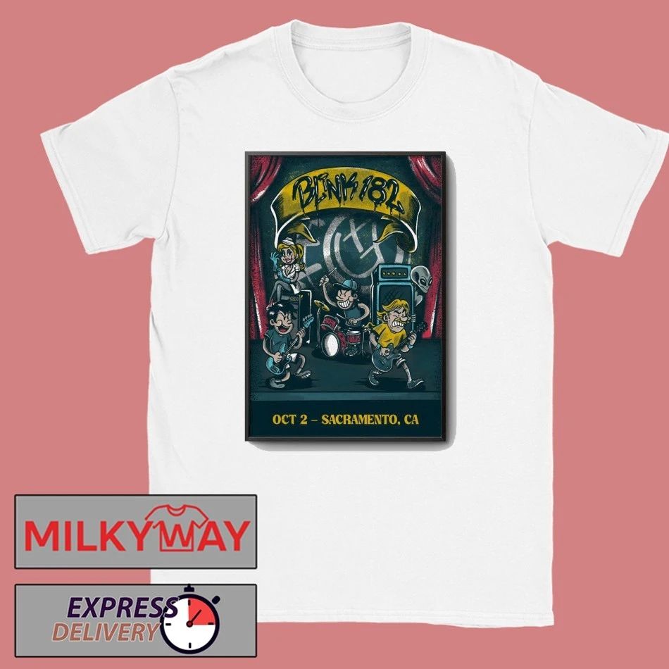 Blink 182 Oct 2 2025 Aftershock Festival Show Poster shirt