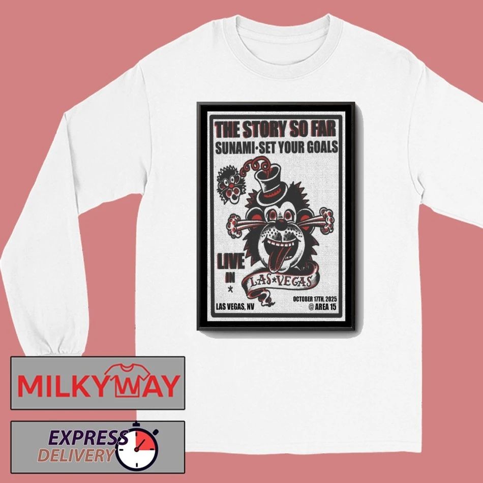 Poster The Story So Far Tour Las Vegas 10.17.2025 shirt