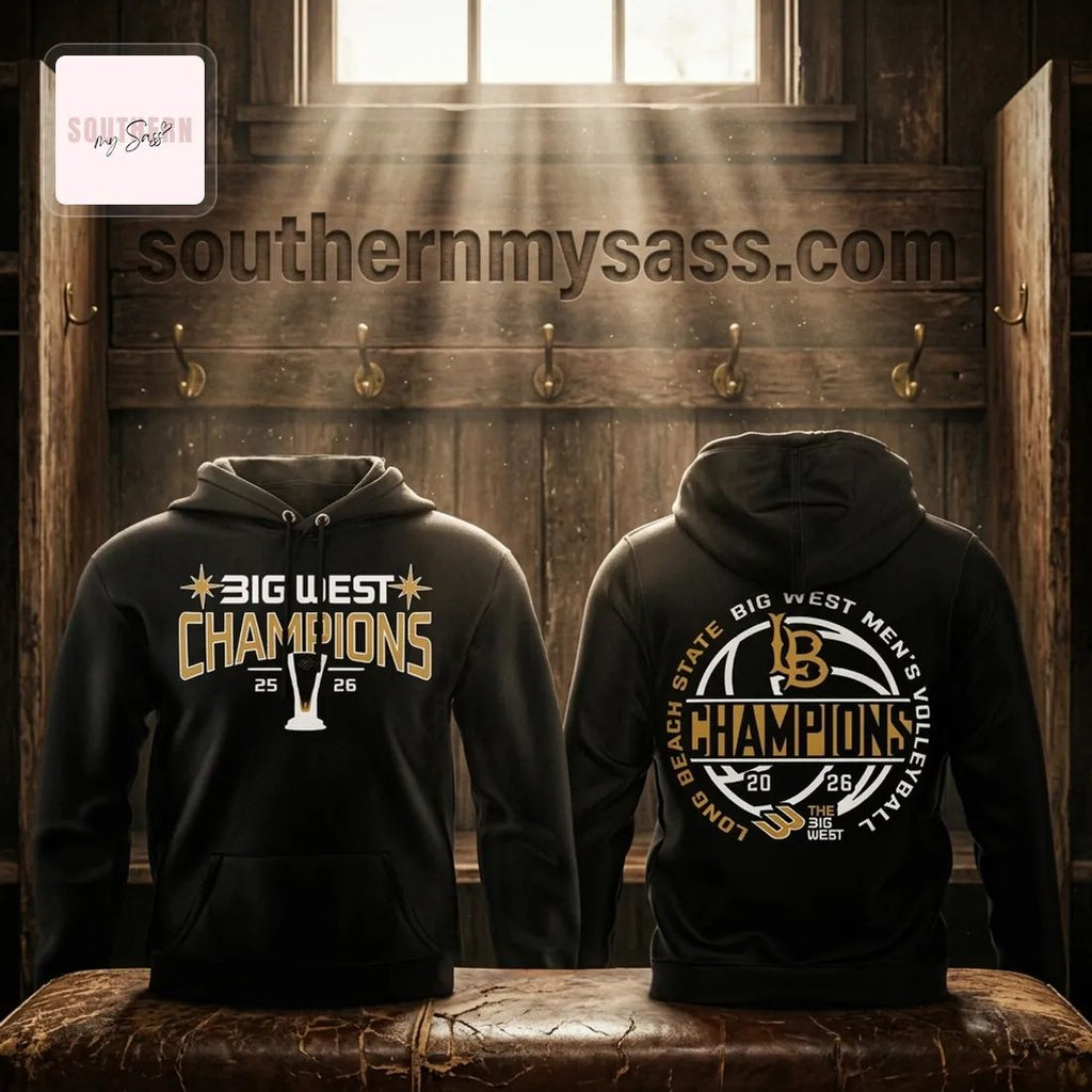 Long Beach State Men’s Volleyball 2026 Big West Champions Commemorative Hoodie