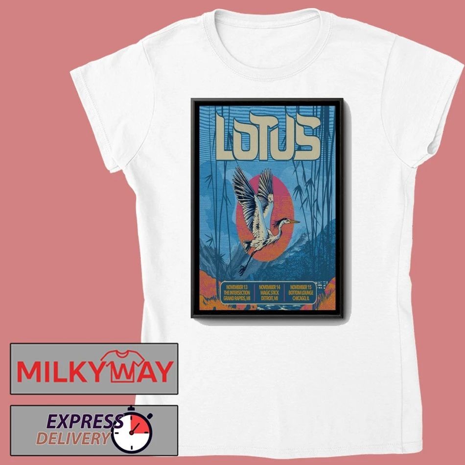 Lotus Michigan & Chicago Tour 2025 Poster shirt