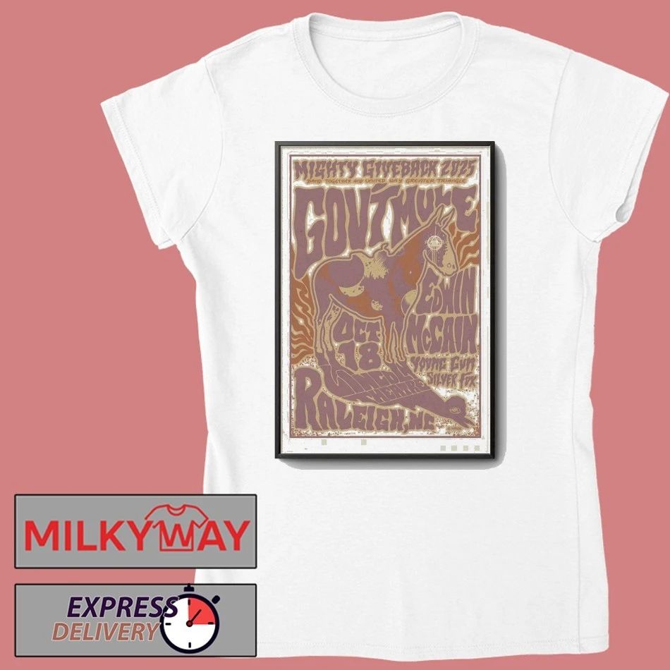 Gov’t Mule 10.18.2025 Lincoln Theatre Outdoor Stage in Raleigh NC Poster shirt