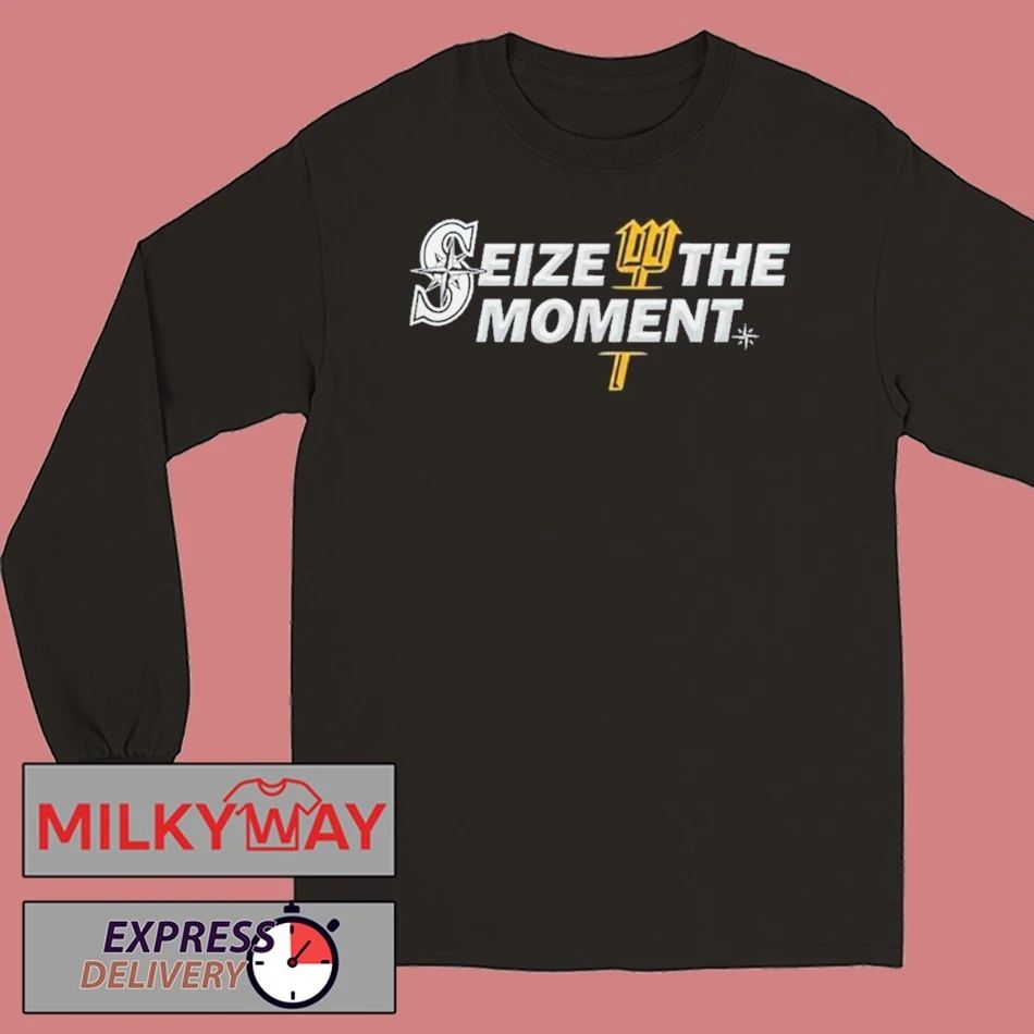 Mariners “Seize The Moment” Special Black Shirt