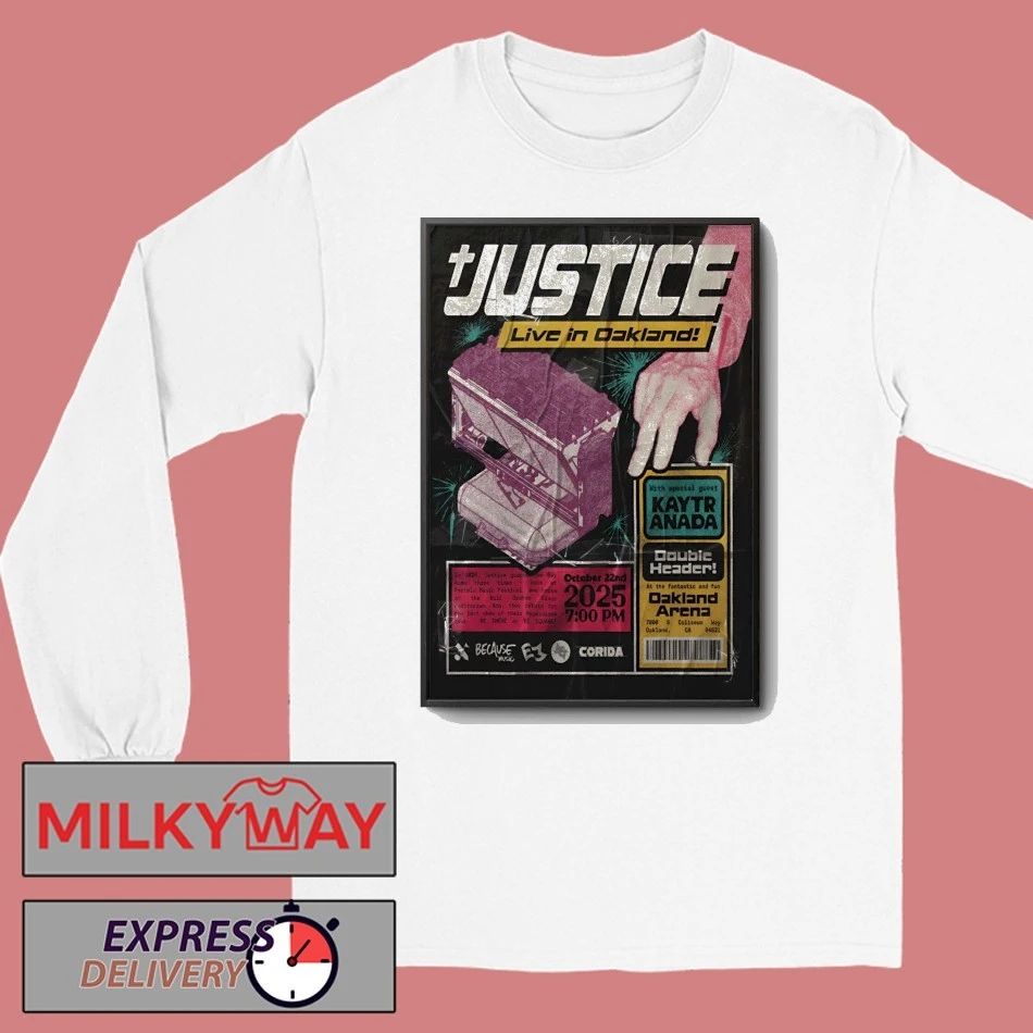 Justice Oakland CA Oct 22 2025 Poster shirt