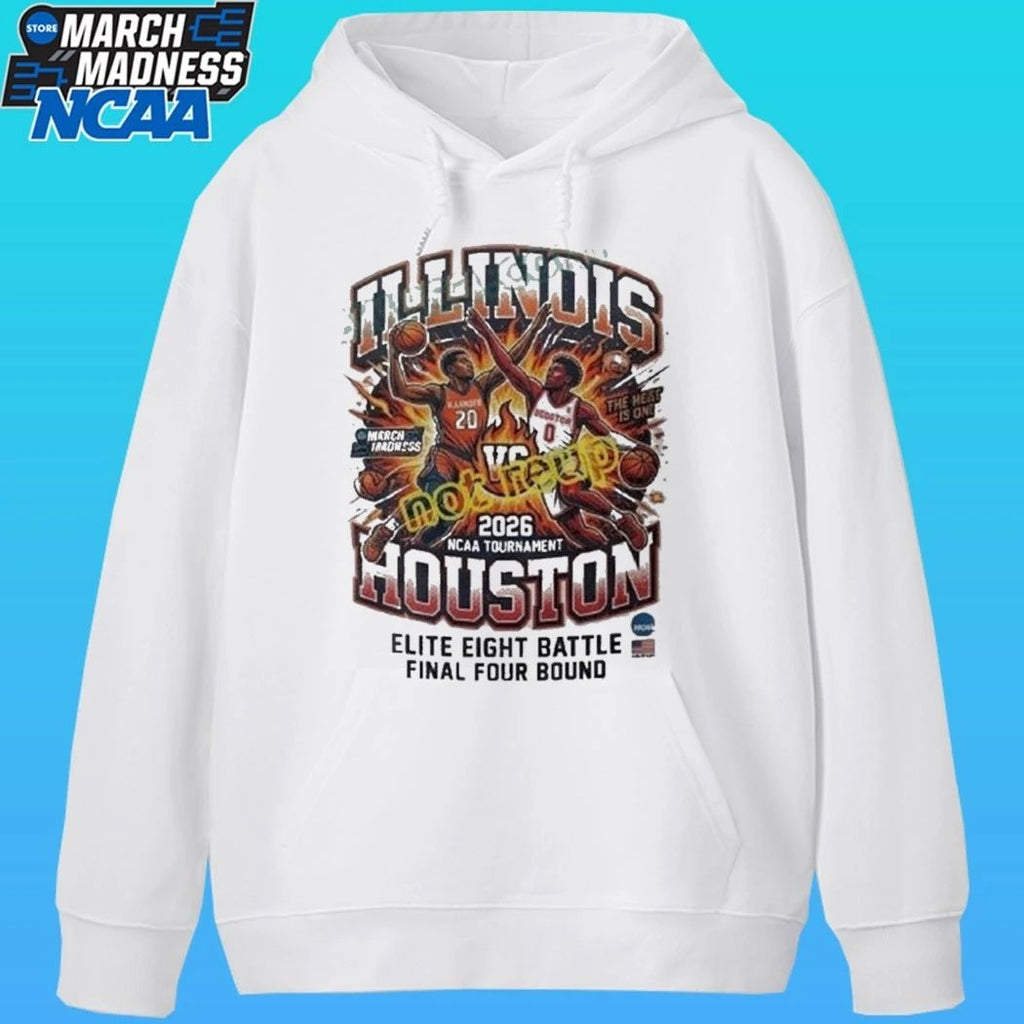 Illinois Vs Houston 2026 Ncaa Sport Elite Eight Battle Final Four Bound Shirt