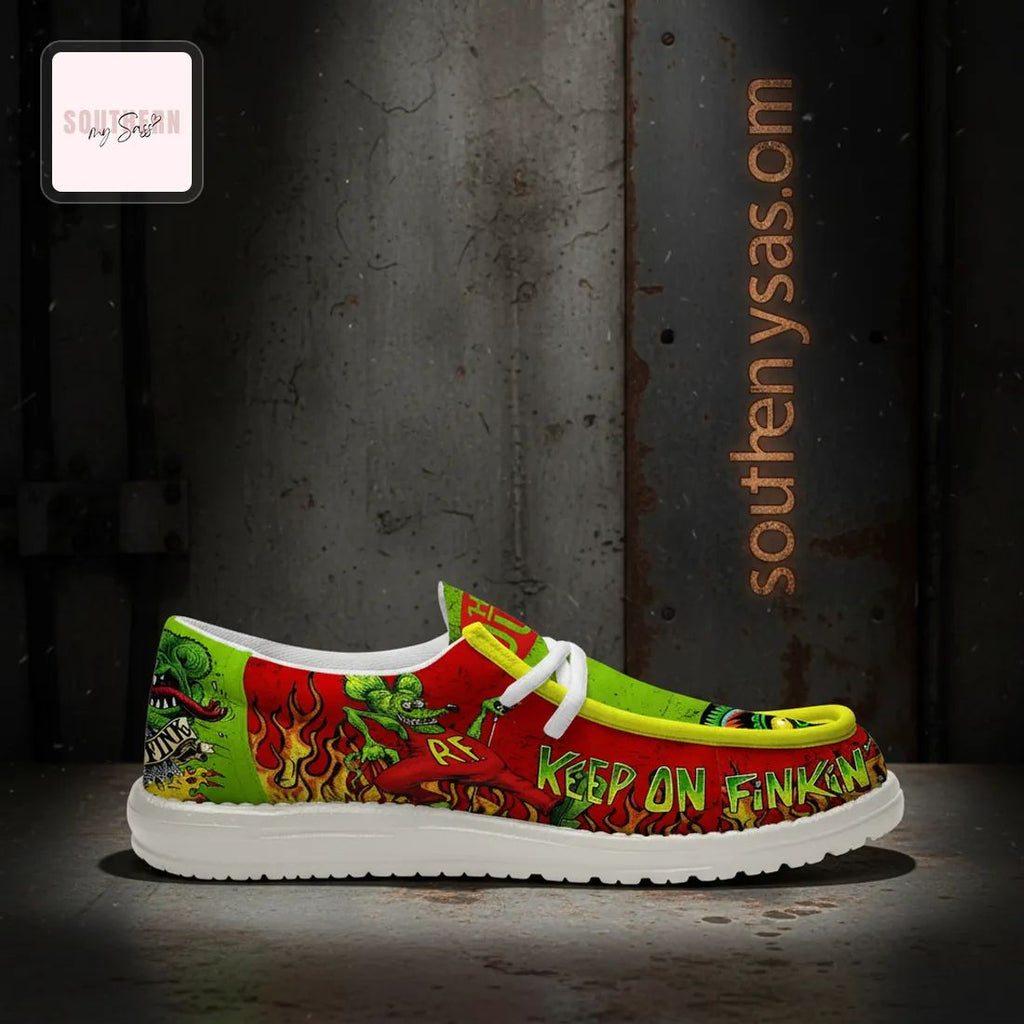 Rat Fink Keep On Finkin Hey Dude Shoes