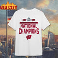 Wisconsin Badgers 2025 NCAA Frozen Four Women’s Ice Hockey National Champions Locker Room College Basketball Shirt