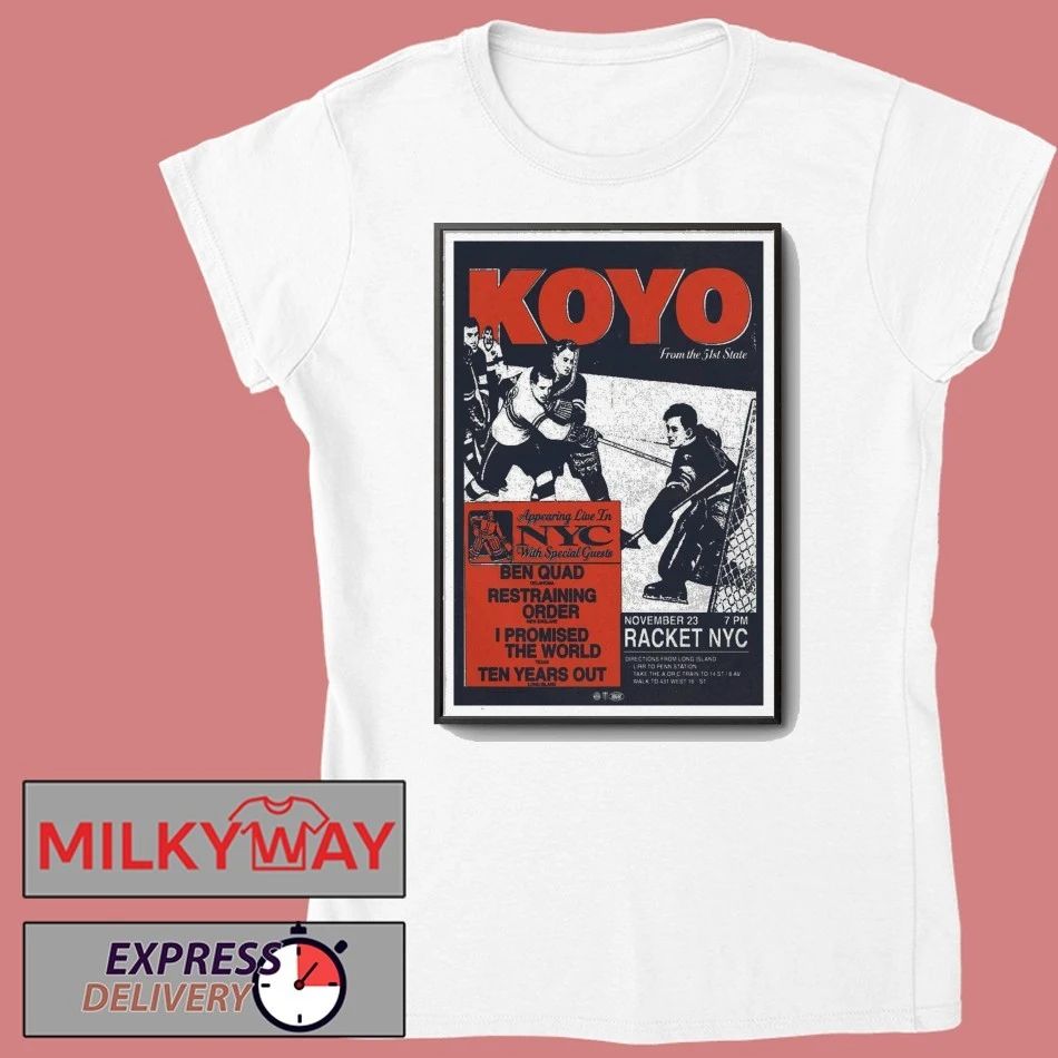 Koyo lihc Show Racket NYC in New York Nov 23, 2025 Poster shirt
