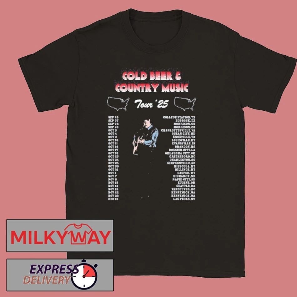 Zach Top Cold Beer And Country Music Tour 2025 Shirt