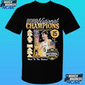 Michigan Wolverines Men’s Basketball Campus Ink 2026 National Champion #15 Aday Mara Shirt