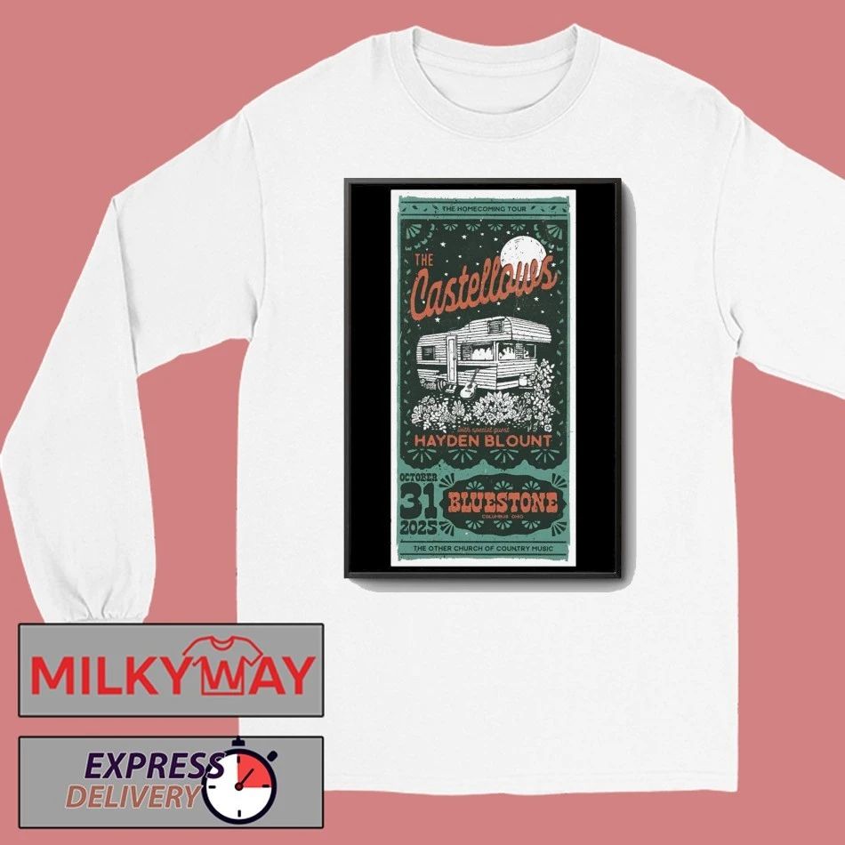 The Castellows The Bluestone in Columbus OH October 31 2025 Poster shirt