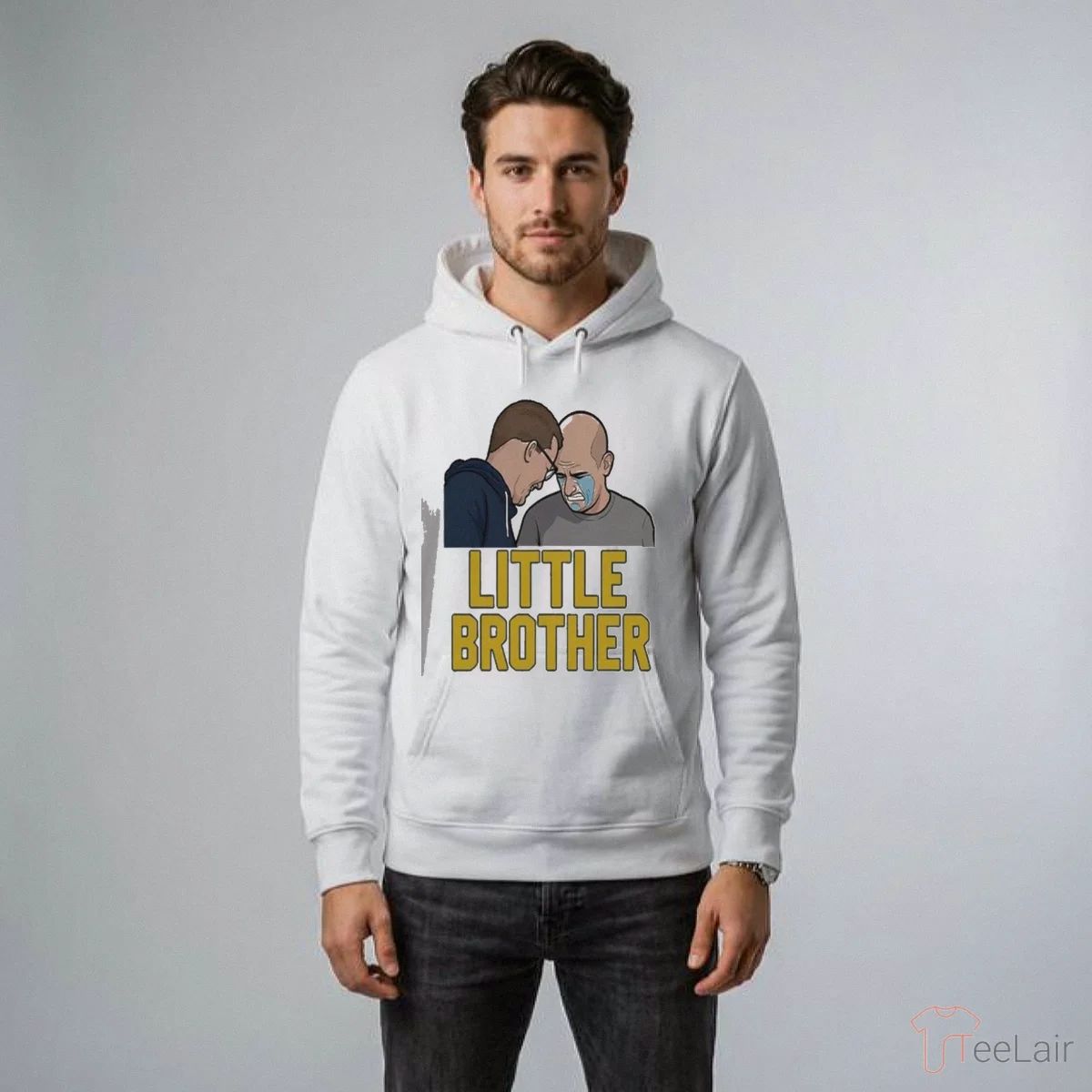 Michigan Wolverines Vs Uconn Huskies Dusty May And Dan Hurley Funny Little Brother Crying Shirt