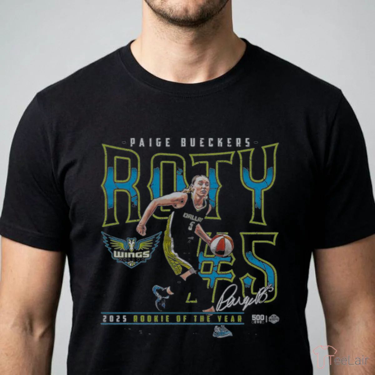 Paige Bueckers Dallas Wings 2025 ROTY WHT Shirt