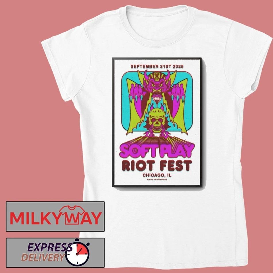 Soft Play September 21, 2025 Riot Fest in Chicago, IL Poster shirt