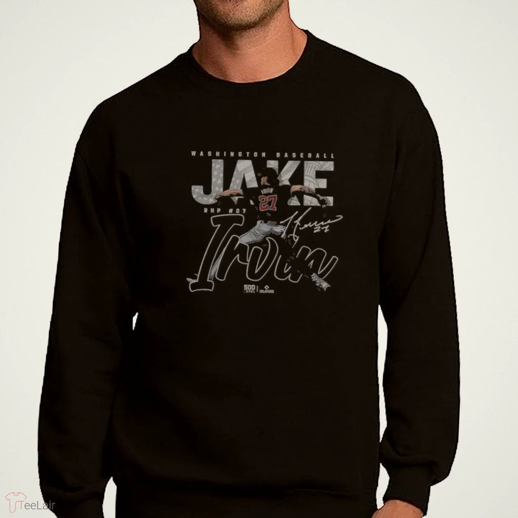 Jake Irvin Washington Player Name WHT Shirt