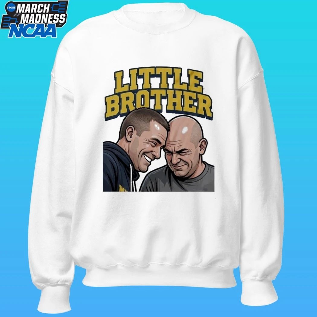 Michigan Wolverines Vs Uconn Huskies Dusty May And Dan Hurley Funny Little Brother Shirt