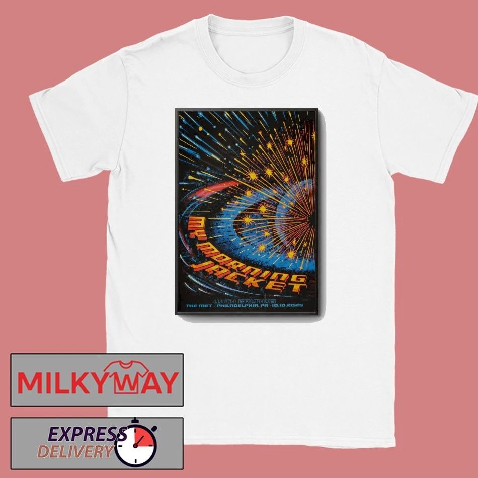 My Morning Jacket Philadelphia PA, October 10 2025 Tour Poster shirt