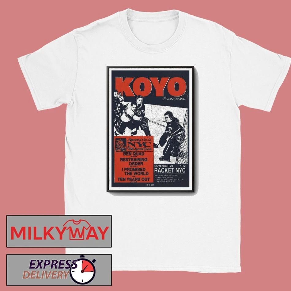 Koyo lihc Show Racket NYC in New York Nov 23, 2025 Poster shirt