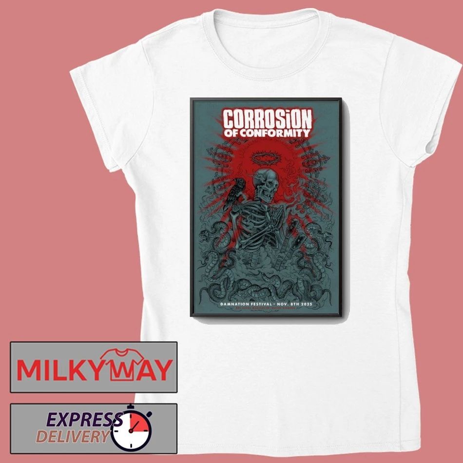 Corrosion Of Conformity Damnation Festival On Nov 8 2025 In Manchester UK Poster shirt